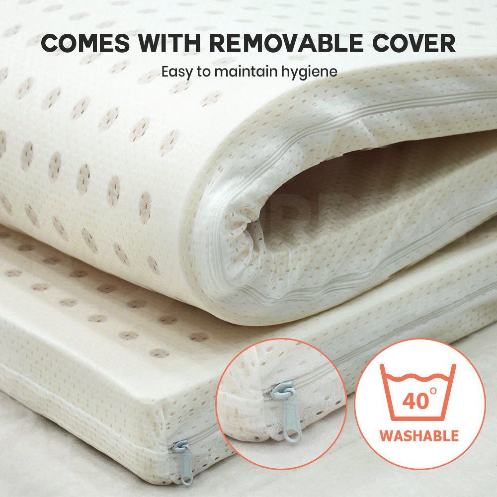 Mona Bedding Latex Mattress Topper 7 Zone Pad Underlay Sleep Bed Protector 7.5cm - Picture 56 of 72