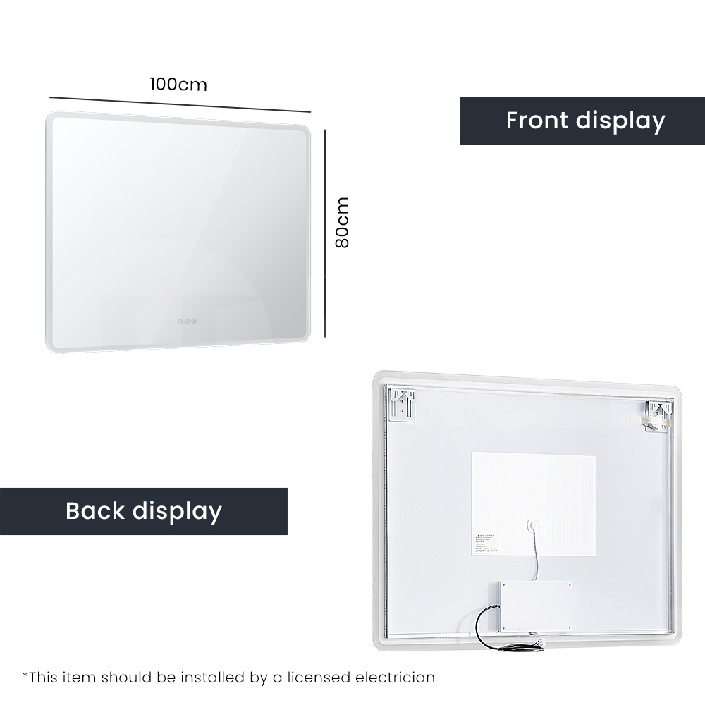 Simplus LED Bathroom Mirror Makeup Wall Mount Stand Vanity Mirrors Light Decor - Picture 99 of 217