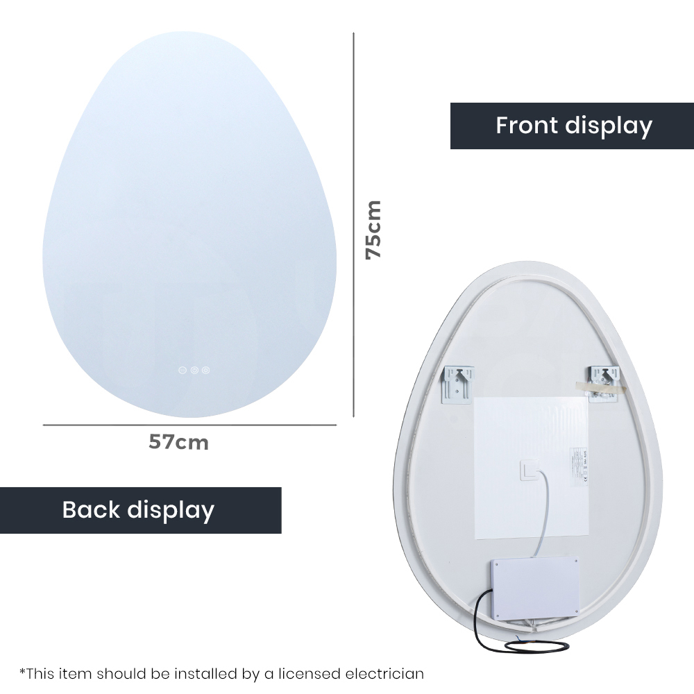 Simplus LED Bathroom Mirror Makeup Wall Mount Stand Vanity Mirrors Light Decor - Picture 203 of 217