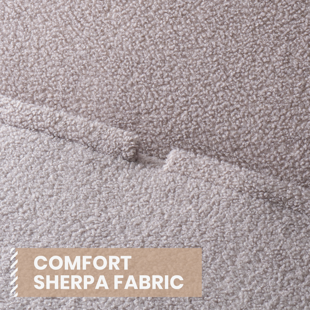 Furb Sofa Bed Lounge Chair Sherpa Fabric Folding Recliner Single/Double Seat - Picture 30 of 99