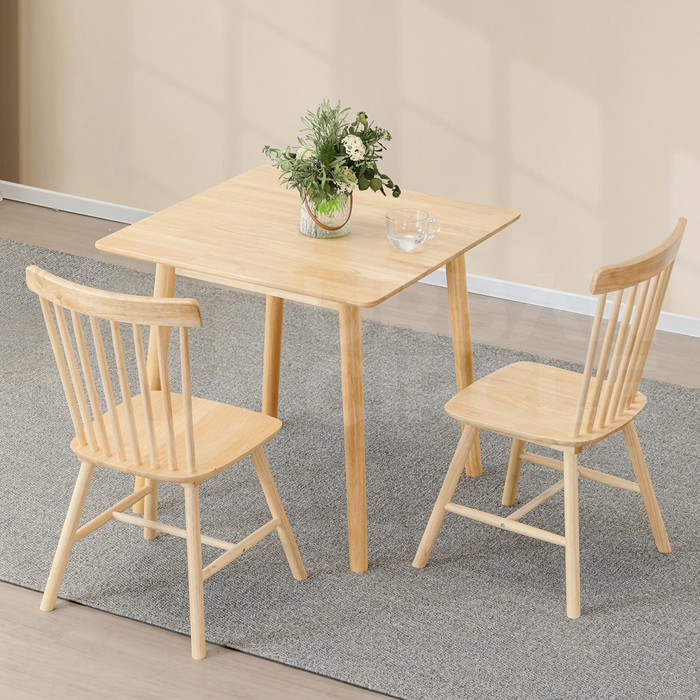 Furb 2x Dining Chairs Rattan Chair Wooden Accent Chair Oak - Picture 26 of 45