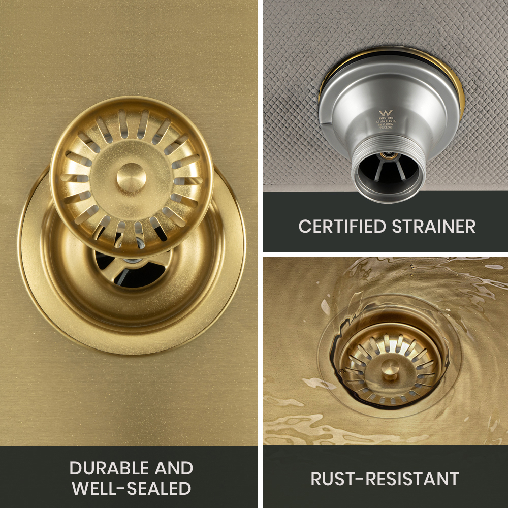 Simplus Stainless Steel Kitchen Sink Laundry Undermount Single Double Bowl Set - Picture 99 of 187