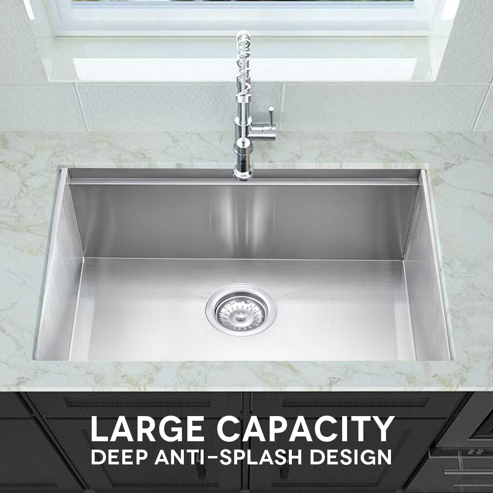Simplus Stainless Steel Kitchen Sink Laundry Undermount Single Double Bowl Set - Picture 147 of 187