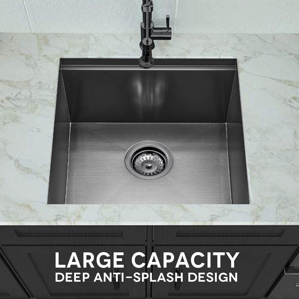 Simplus Stainless Steel Kitchen Sink Laundry Undermount Single Double Bowl Set - Picture 159 of 187