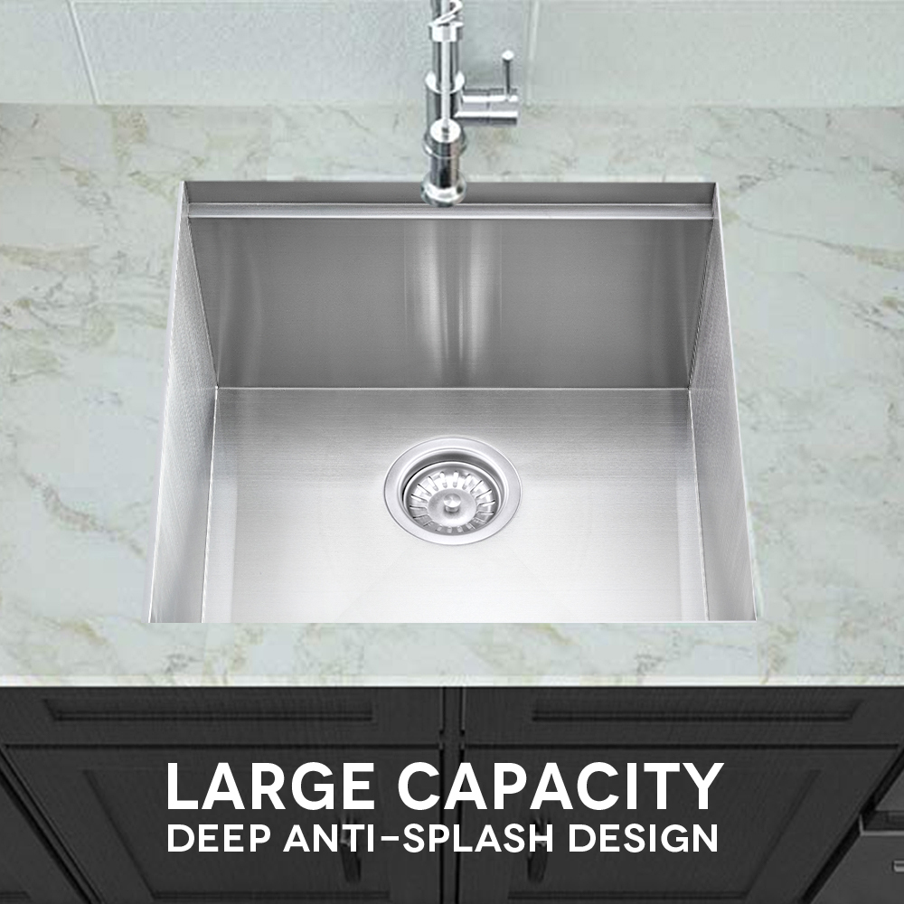 Simplus Stainless Steel Kitchen Sink Laundry Undermount Single Double Bowl Set - Picture 183 of 187