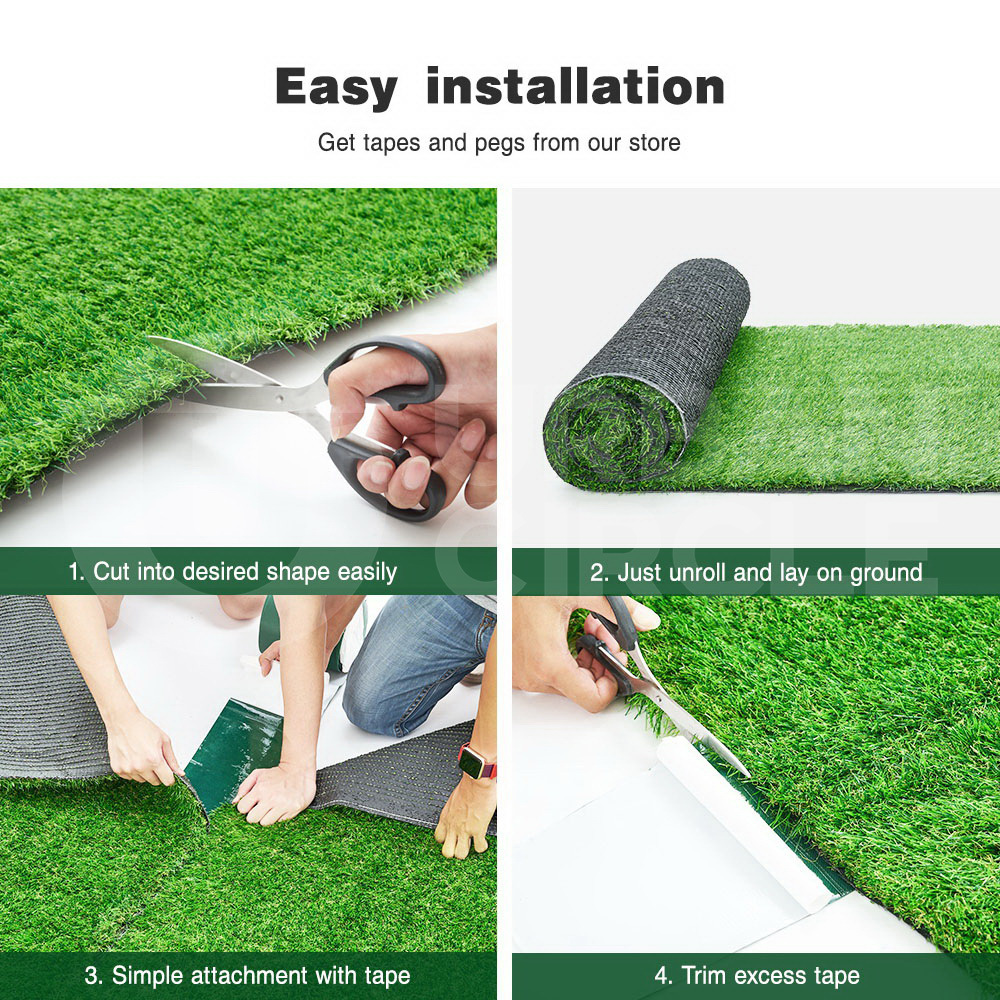 Groverdi Artificial Grass Synthetic Lawns 10-60SQM Fake Turf Plastic Plant 30mm - Picture 93 of 174