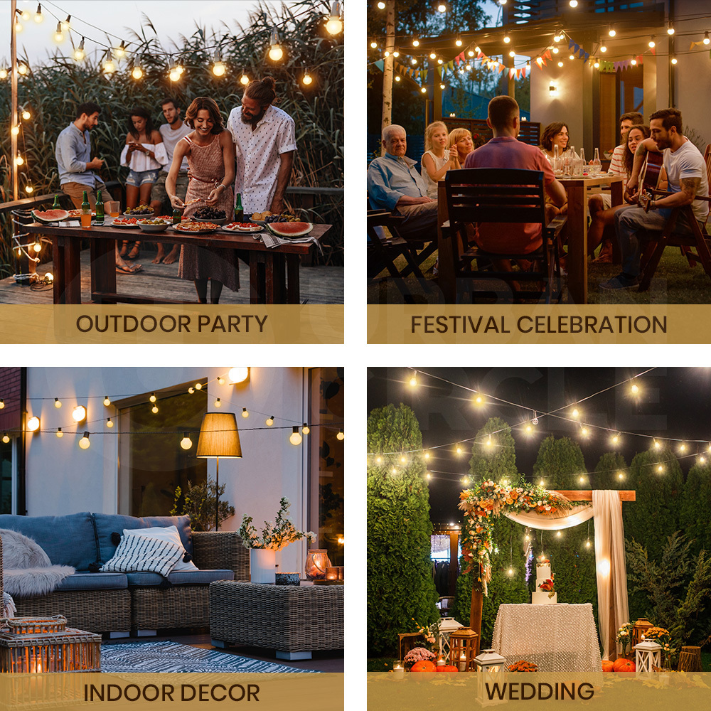 Groverdi 20M-100M Festoon Lights LED String Light Christmas Wedding Waterproof - Picture 89 of 110
