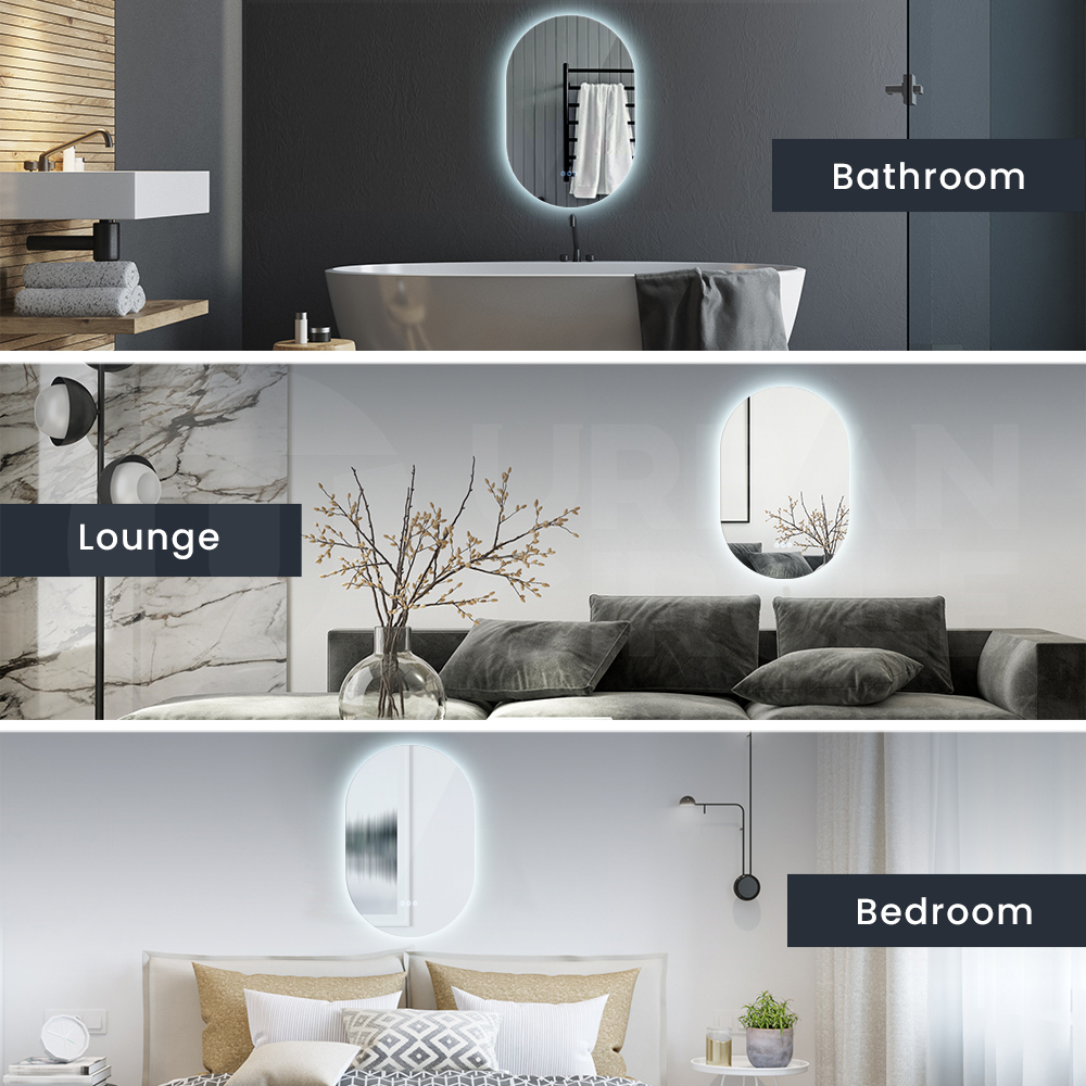 Simplus Modern Wall Bathroom Mirror LED lights Vanity Touch Dimmable Mirrors - Picture 32 of 58