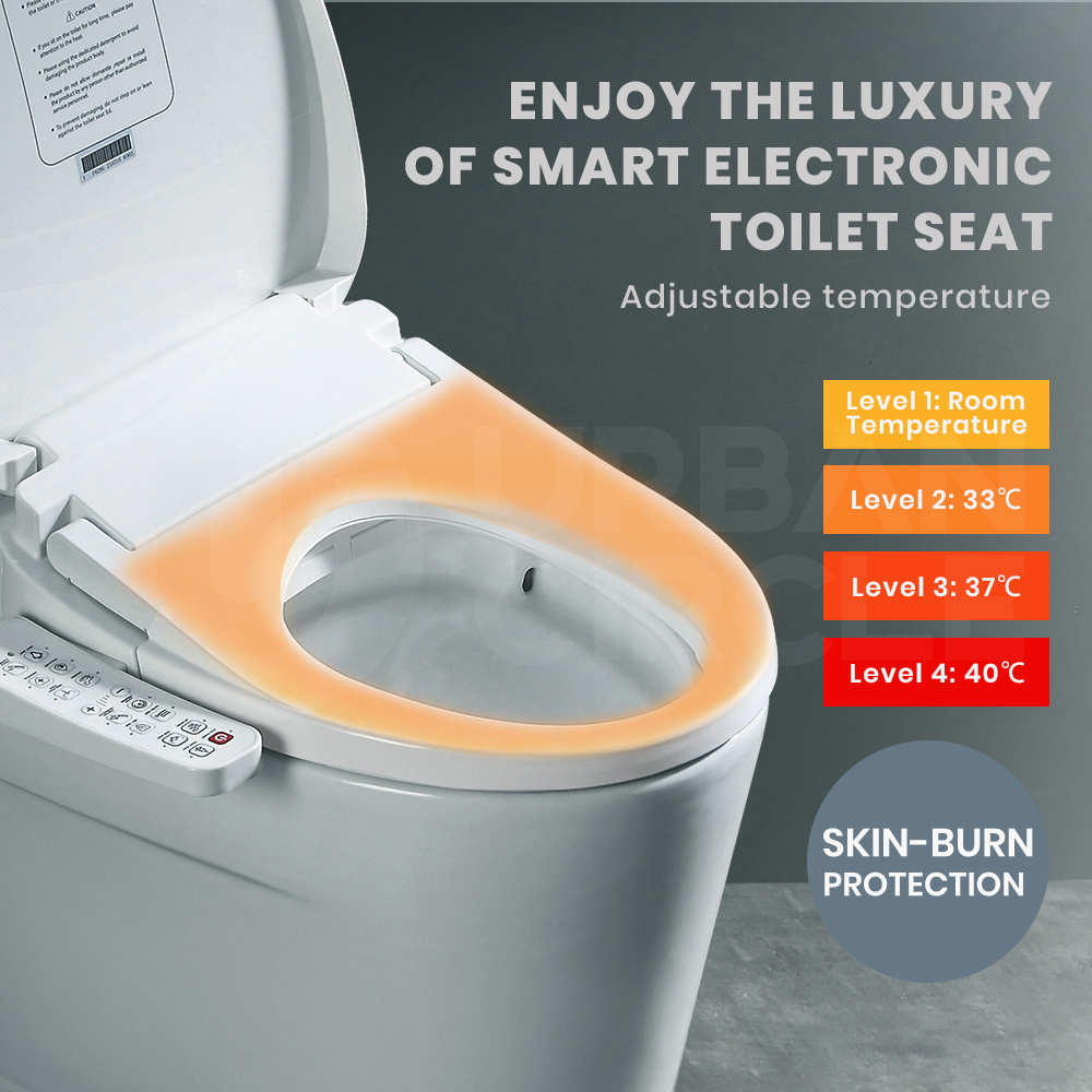 Simplus Electric Toilet Seat Smart Bidet with Cover Electronic Seats Auto Wash - Picture 20 of 44