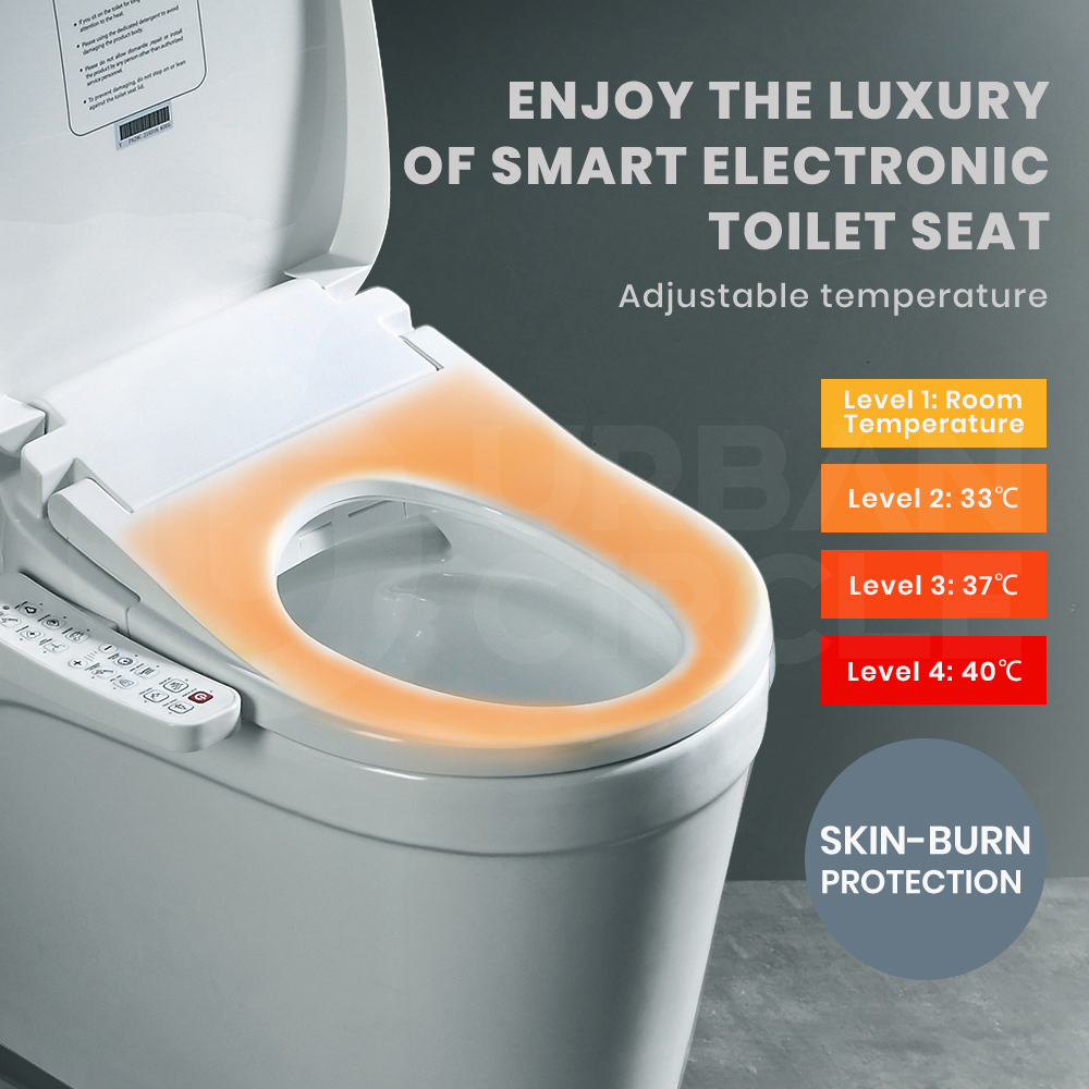 Simplus Electric Toilet Seat Smart Bidet with Cover Electronic Seats Auto Wash - Picture 31 of 44