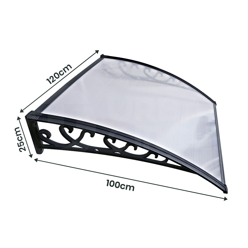Groverdi Window Door Awning Outdoor Canopy Patio Rain Shield Cover DIY 1M-3M - Picture 51 of 163