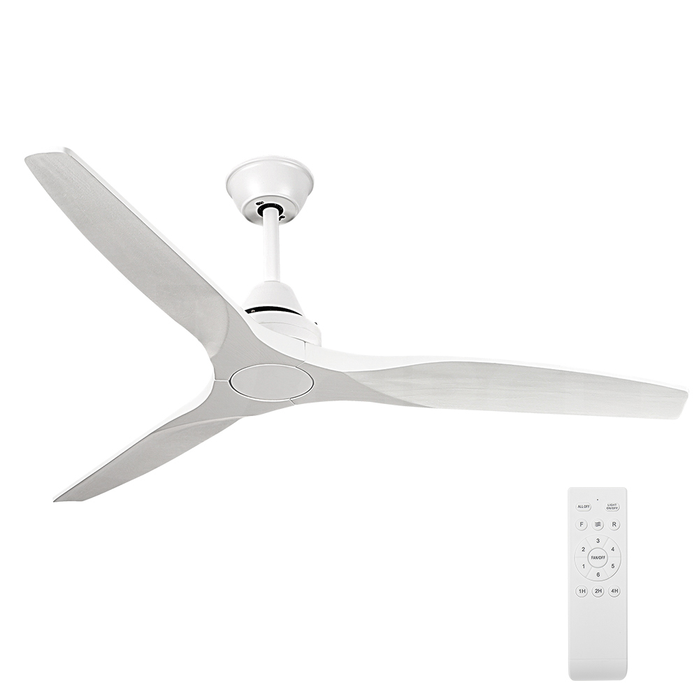 Krear 52" Inch Ceiling Fan Wooden Blades DC Motor Fans Light LED Remote Control - Picture 190 of 312