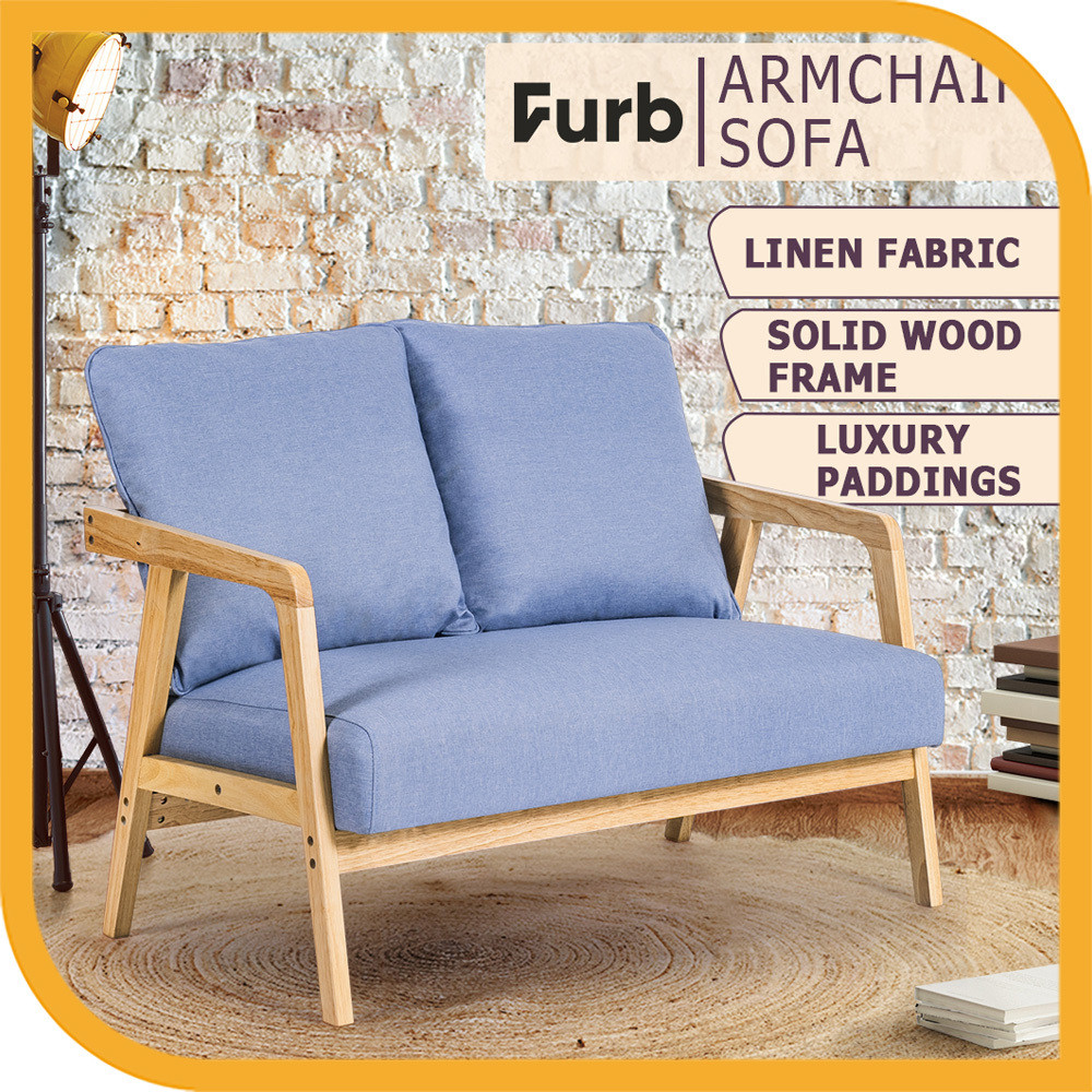 Furb Armchair Lounge Chair Accent Chairs Armchairs Fabric Single / Double Sofa - Picture 34 of 77