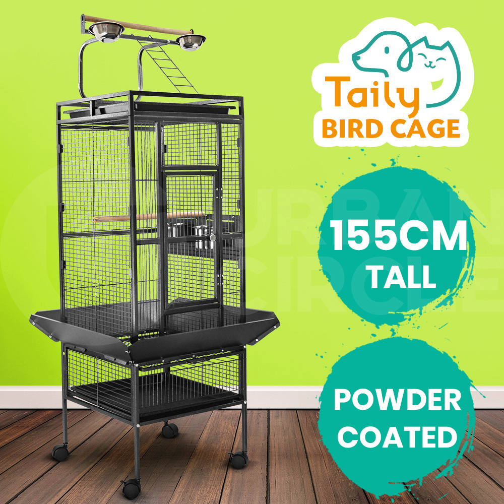 Bird cage stand on wheels discount