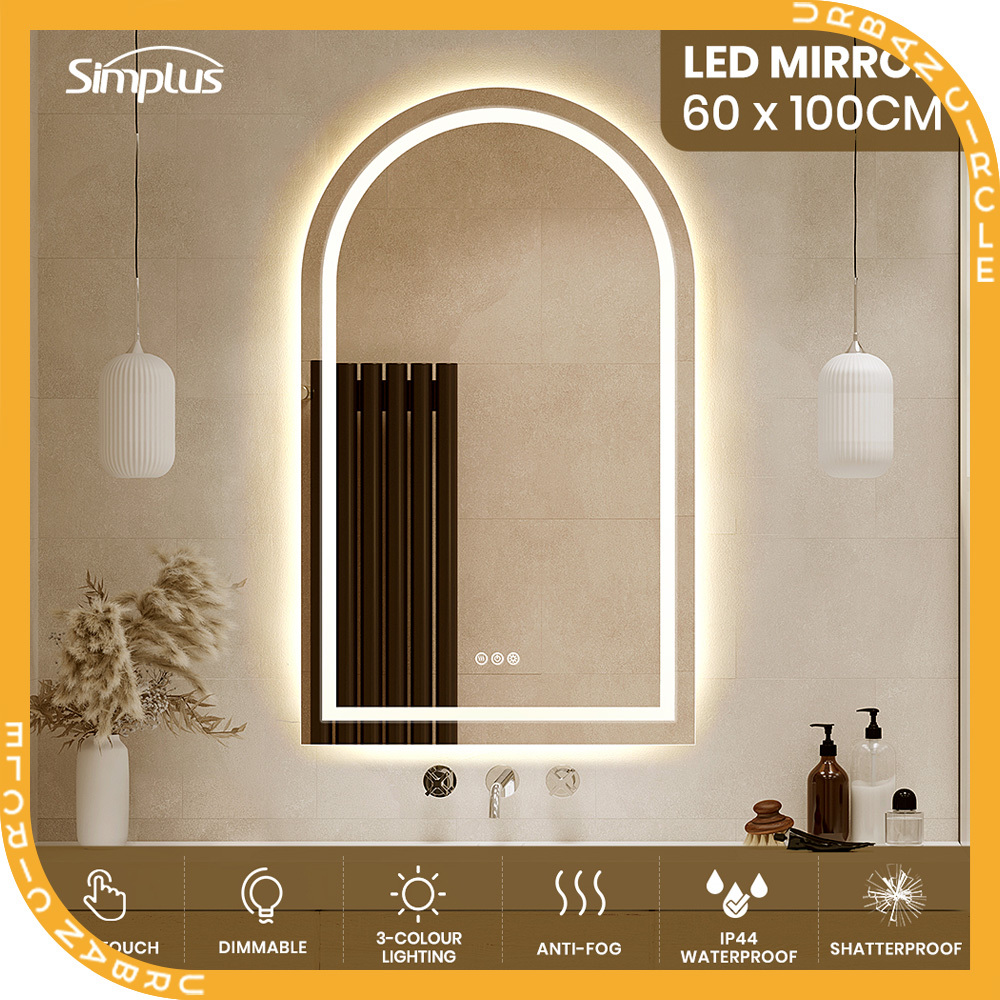 Simplus LED Bathroom Mirror Makeup Wall Mount Stand Vanity Mirrors Light Decor - Picture 12 of 217