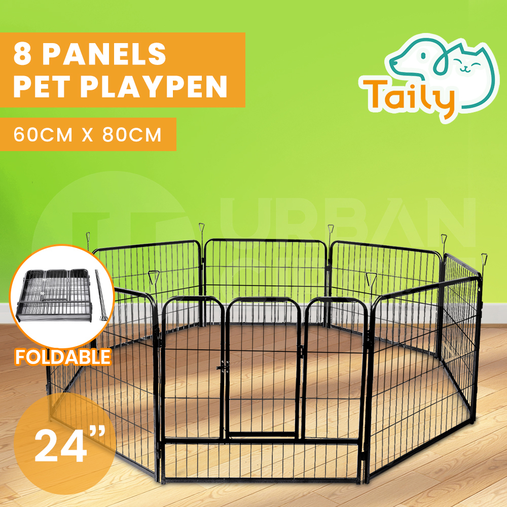 Taily 8 Panel Pet Playpen Dog Puppy Exercise Cage Enclosure Fence Cat Play Pen - Picture 55 of 72