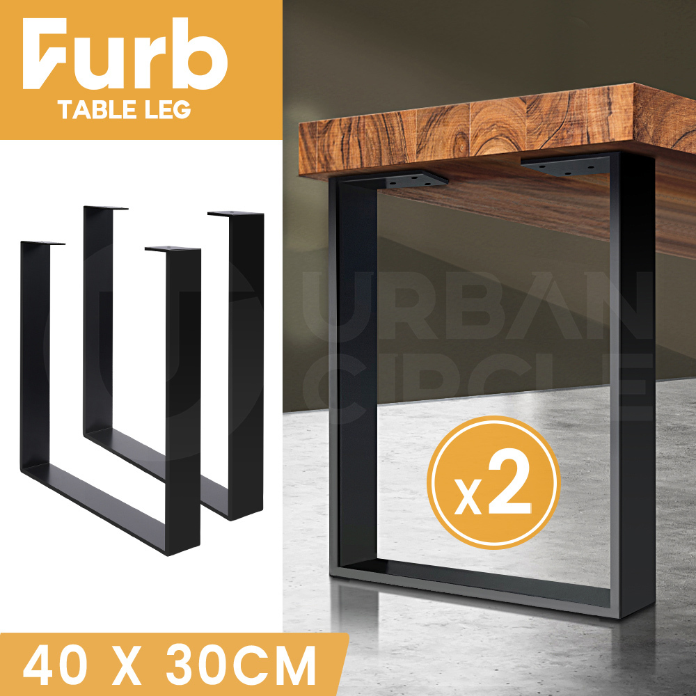 Furb 2x Ushaped Table Legs Coffee Dinner Table Industrial Desk Bench