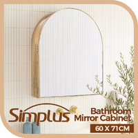 Simplus Arch Bathroom Mirror Cabinet Medicine Vanity Wall Mounted with Storage