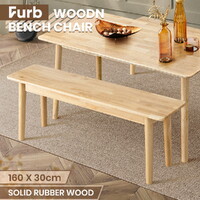 Furb 160cm Dining Bench Seat Kitchen Bench Stool Chair Natural