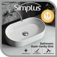 Simplus Bathroom Basin Ceramic Sink Vanity Basins Bowl Above Counter Hand Wash