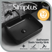 Simplus Bathroom Basin Vanity Sink Ceramic Above Counter Hand Wash Bowl 50x40CM