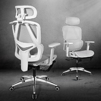 Furb Ergonomic Office Chair Recliner adjustable for Work Games Study Black/Grey
