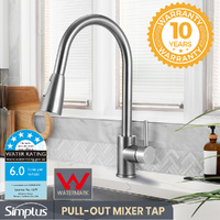 Brass Pull Out Swivel Spout Kitchen Sink Laundry Mixer Tap Basin Faucet