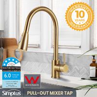 Brass Pull Out Mixer Tap Swivel Kitchen Sink Laundry Basin Faucet Spout