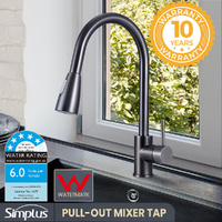 Brass Pull Out Mixer Tap Swivel Spout Kitchen Sink Laundry Basin Faucet