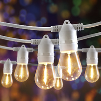 Groverdi 40M Festoon String Light Outdoor Party Wedding Christmas Waterproof 