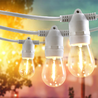 Groverdi Festoon String Lights Outdoor Led Lights Wedding IP65 Waterproof 60M