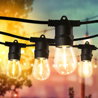 Groverdi Festoon String Lights Outdoor Led Lights Wedding IP65 Waterproof 60M 