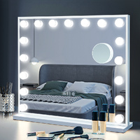 Simplus Makeup Mirror With Lights Hollywood Vanity LED Mirrors 17 Blubs 80x62cm