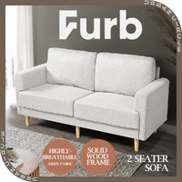 Furb 2 Seater Sofa Couch Loveseat Lounge Chair Armchair Fabric