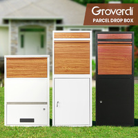 Groverdi Parcel Box Letter Box Package Drop Slot MailBox Security Lock Storage