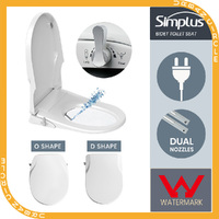 Simplus Non Electric Toilet Seat Bidet With Cover Bathroom Spray Water Wash