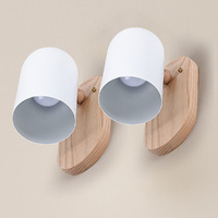 Krear Set of 2 Wooden Wall Sconces,  Lighting Indoor Wall Light Fixture 