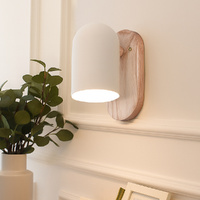 Krear Wooden Wall Sconces, Lighting Indoor Wall Light Fixture for Bedroom