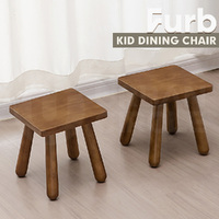 Furb 2 Kids Dining Chairs Square Chair Wooden Chair Home Furniture Walnut